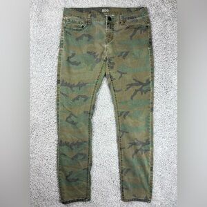 BDG Jeans Womens 29 Mid Rise Cigarette Ankle Camo Camouflage Party Night Out